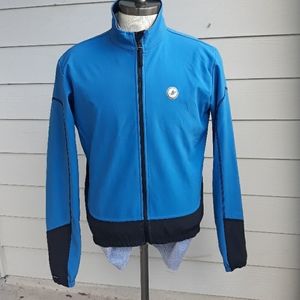 CASTELLI Light Blue Full Zip Long Sleeve Cycling Soft Shell‎ Men’s XL Jacket